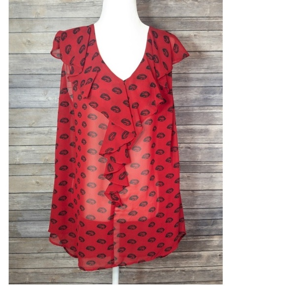 torrid Tops - Torrid - Red Lips Top - 4X